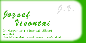 jozsef visontai business card